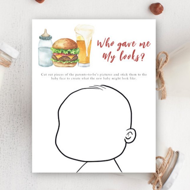 Burger baby shower - Vem gav mig mitt utseende? (Skapare uppladdad)