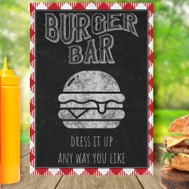 Burger Bar Jag Grillar-tecken Poster