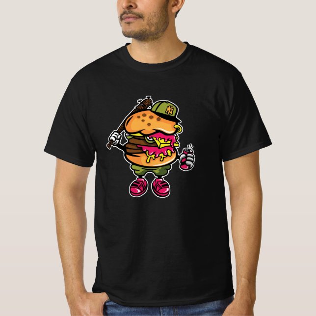 Burger Bastard T Shirt (Framsida)