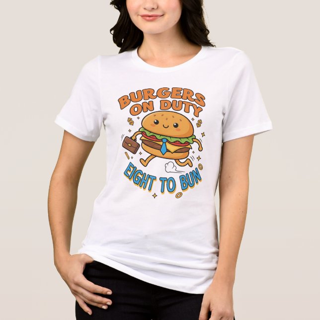Burger Boss Tee – Funny Hustle Design for Foodies (Framsida)