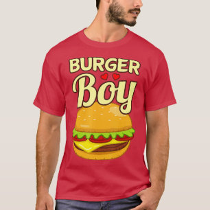 Burger Boy Cheeseburger Hamburger Food Älskare T Shirt