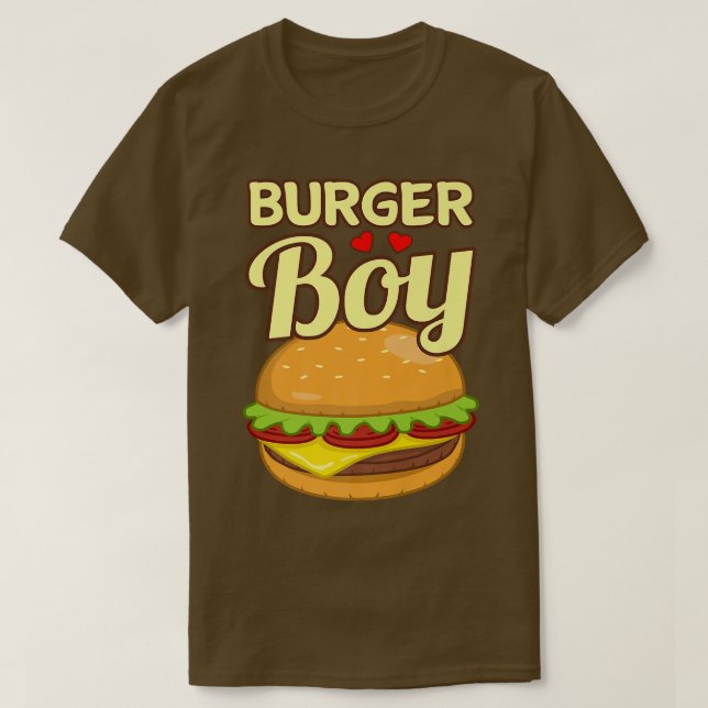 Burger Boy Cheeseburger Hamburger Food Lover Graph T Shirt (Design framsida)