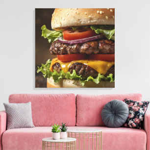 Burger Canvastryck
