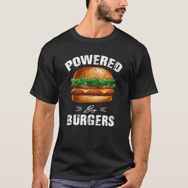 Burger cheeseburgers hamburger fast food snacks ba t shirt (Framsida)