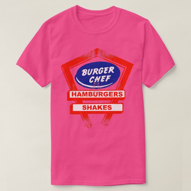 Burger Chef en amerikansk restaurangkedja för fast T Shirt (Design framsida)