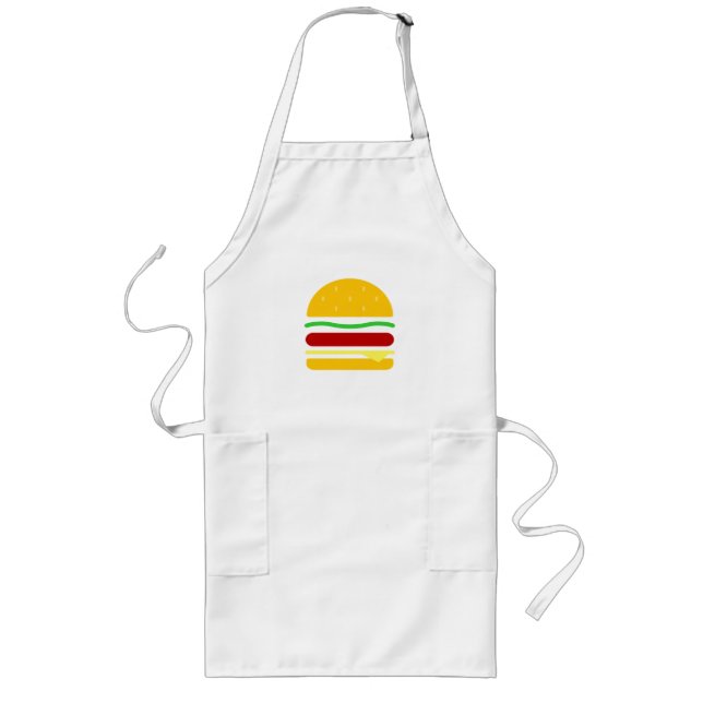 Burger Clipart Långt Förkläde (Framsidan)