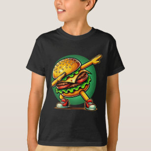 Burger Dabbing Dancing Funny Burger Hamburger Food T Shirt