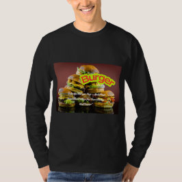 Burger Design- Delicious Fast Food Illustration T Shirt