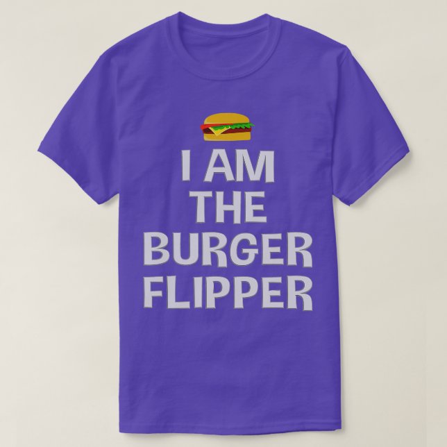 Burger Flipper Funny Cook Gift T Shirt (Design framsida)