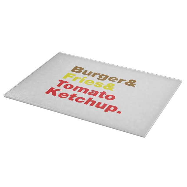 Burger & Fries & Tomato Ketchup. (Hörn)