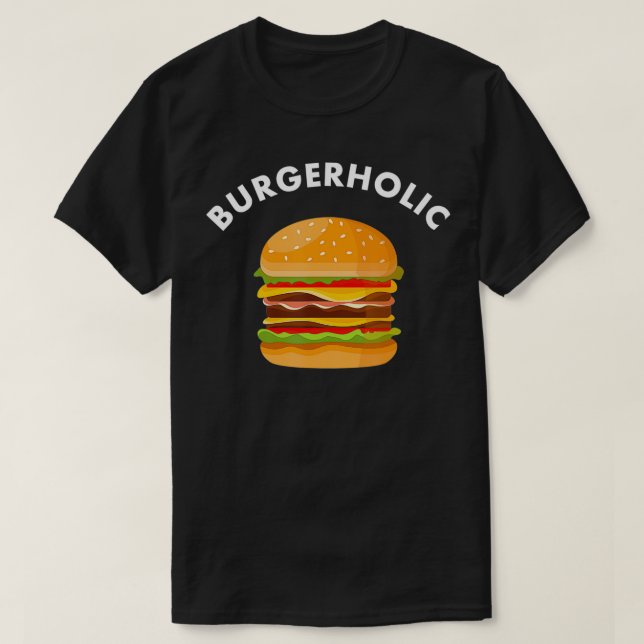 Burger Funny Burgeralkoholskatte Burger Älskare Gi T Shirt (Design framsida)