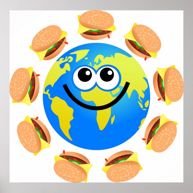 Burger Globe Poster (Framsidan)