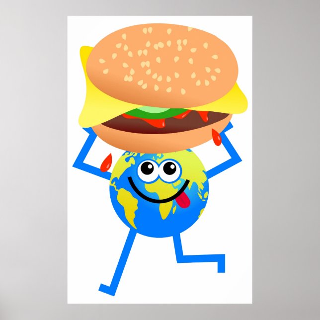 Burger Globe Poster (Framsidan)