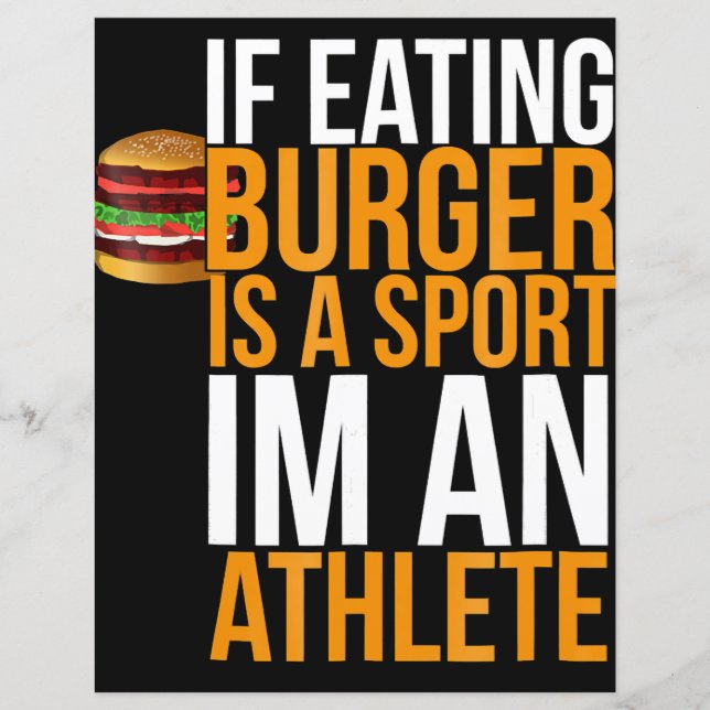 Burger Hamburger BBQ Humor Funny Pun Gift Idea (Framsida)