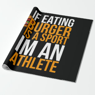 Burger Hamburger BBQ Humor Funny Pun Gift Idea Presentpapper