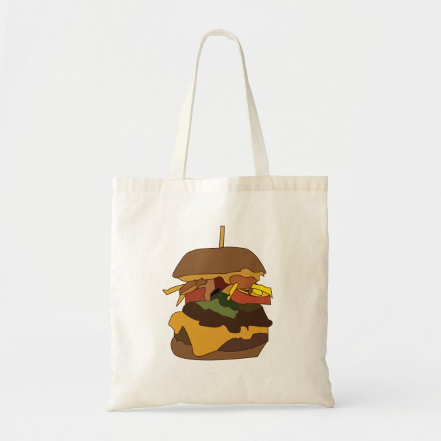 Burger Hamburger Burgare Tygkasse (Framsidan)