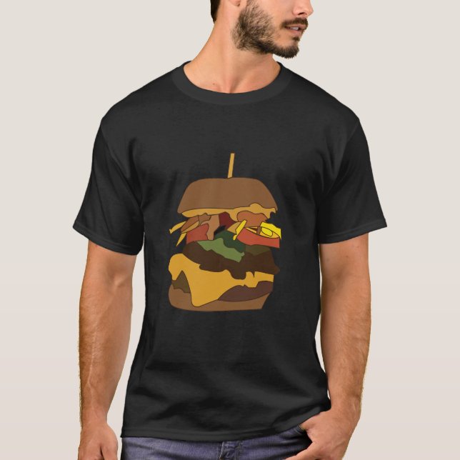 Burger Hamburger Burger T Shirt (Framsida)