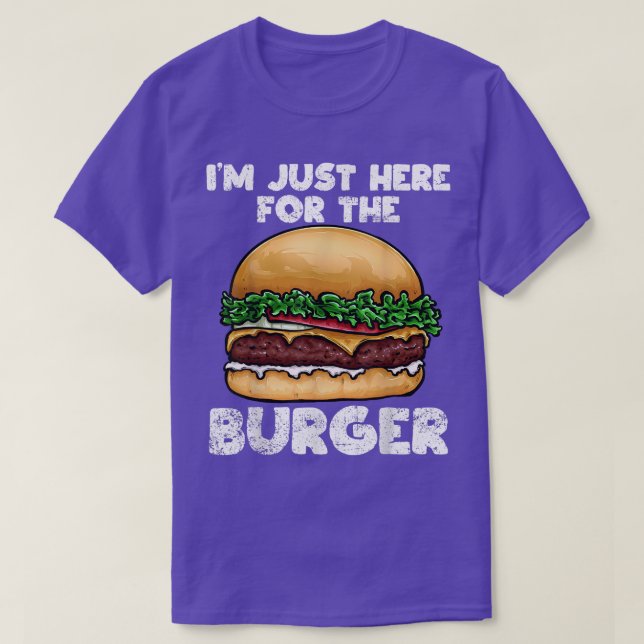 Burger Hamburger Fast Food Älskare T Shirt (Design framsida)