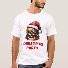 Burger Hamburger jul Hat Julafton T Shirt