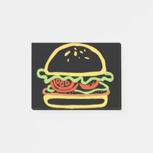 BURGER HAMBURGER POST-IT BLOCK