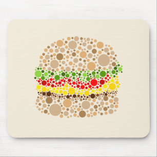 Burger i prickar musmatta