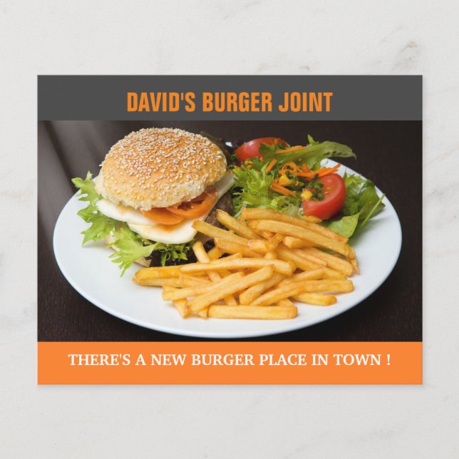 Burger Joint Storöppningsflyer (Framsida)