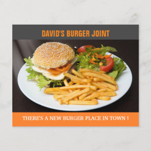 Burger Joint Storöppningsflyer