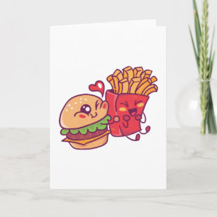 Burger Kärlek Fries Kort