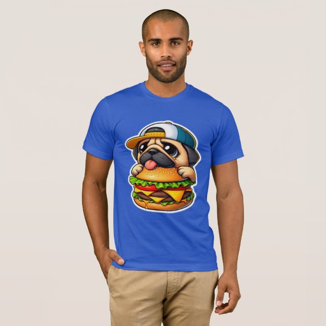 BURGER LOVNING PUG 2 T SHIRT (Hel framsida)