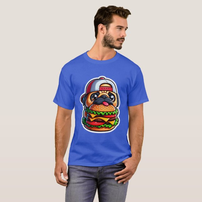 BURGER LOVNING PUG 3 T SHIRT (Hel framsida)