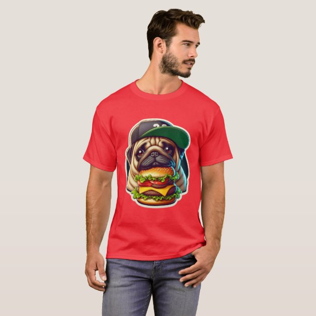 BURGER LOVNING PUG 4 T SHIRT (Hel framsida)