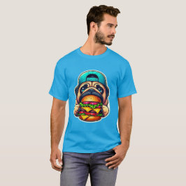 BURGER LOVNING PUG 5 T SHIRT