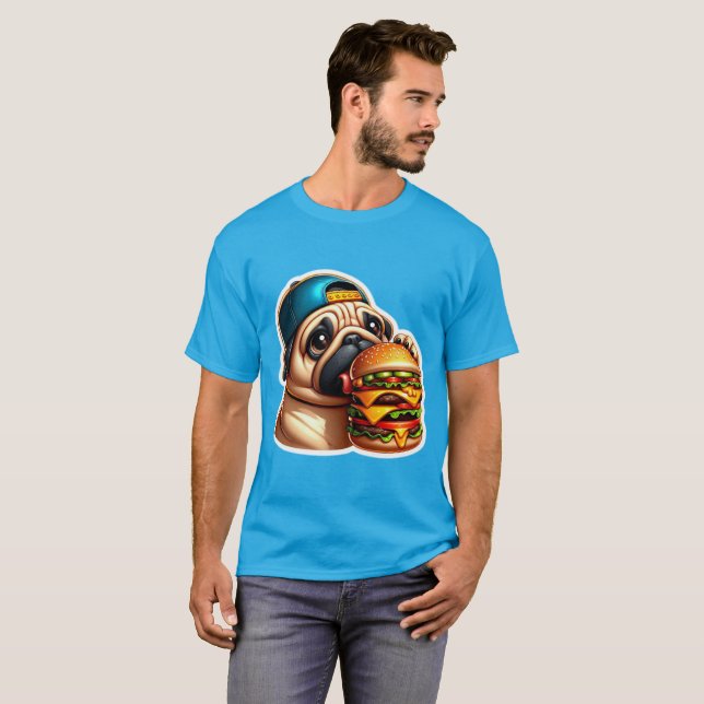 BURGER LOVNING PUG 6 T SHIRT (Hel framsida)