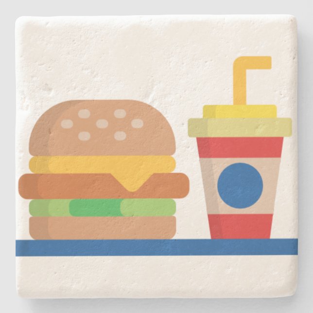 Burger Meal Stenunderlägg (Framsidan)