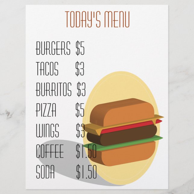 Burger Menu (Framsida)