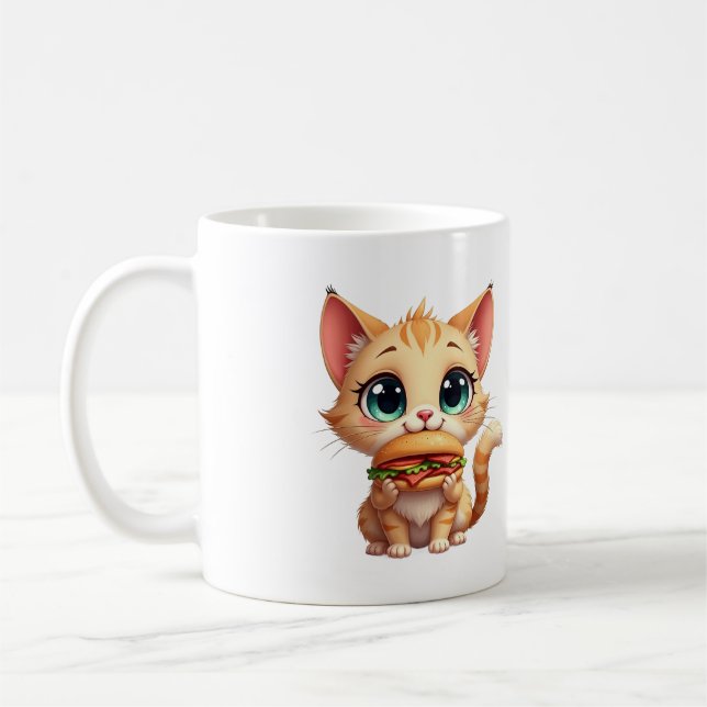 Burger Meows & Cuddles Kaffemugg (Vänster)