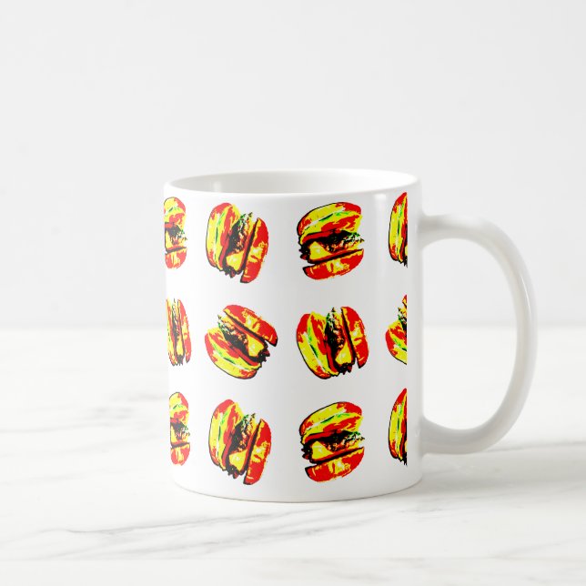 Burger Mönster Kaffemugg (Höger)