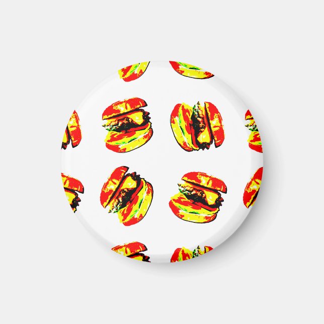 Burger Mönster Magnet (Framsidan)