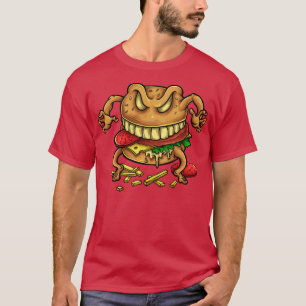 Burger monster t shirt