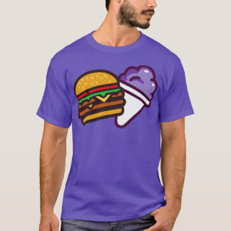 Burger och en Grape Snö Cone T Shirt