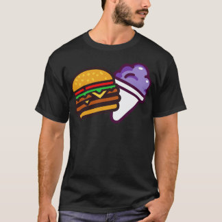 Burger och en Grape Snö Cone T Shirt
