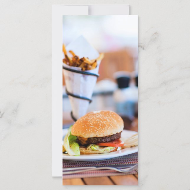 Burger- och fransk-frites (Framsida)