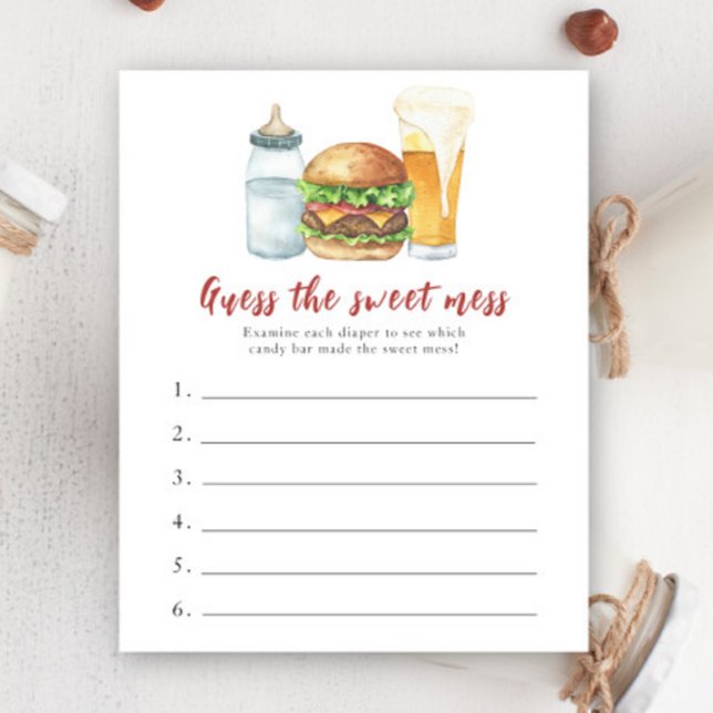 Burger-ölduschen Gissa det söta  spelet (Skapare uppladdad)
