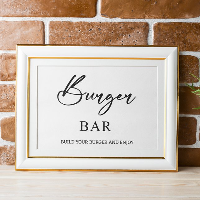 Burger Pub Bröllop-skylt Poster (Skapare uppladdad)