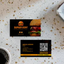 Burger Restaurang Business | Minimalistisk Mörk
