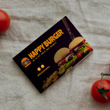 Burger Restaurang Business | Minimalistisk Mörk