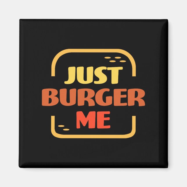 Burger sommar grillning Hamburger eller Magnet (Framsidan)