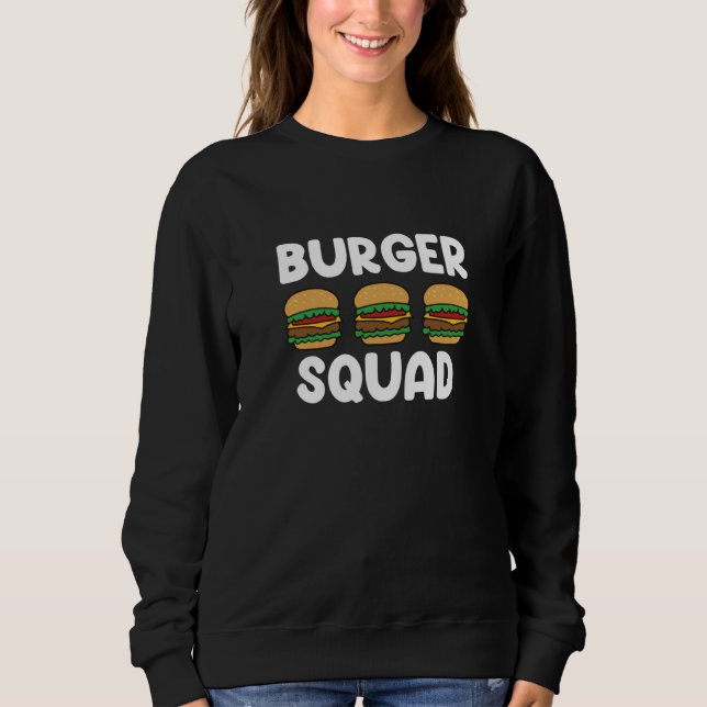 Burger Squad Cheeseburger Fast Food Burger T Shirt (Framsida)