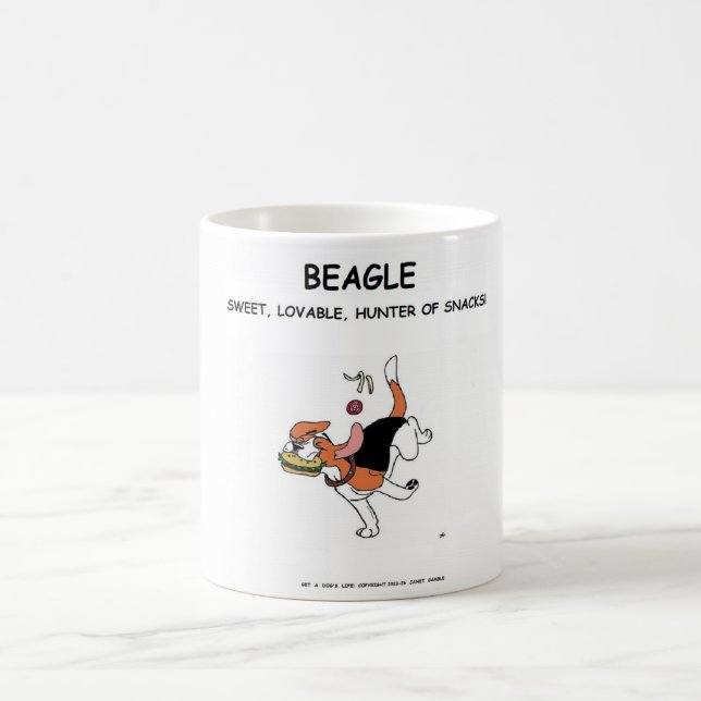 Burger stal Beagle, Mugg! Kaffemugg (Center)
