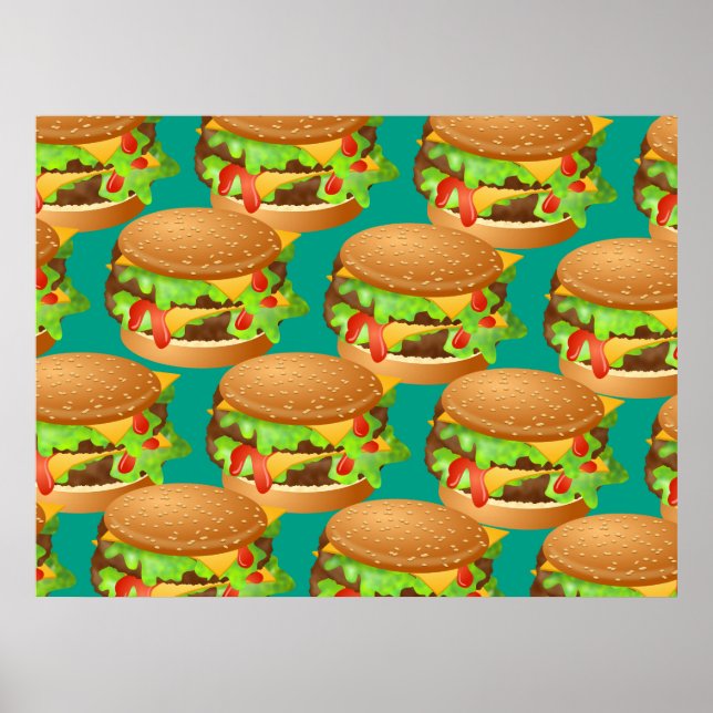 Burger Tapet Poster (Framsidan)